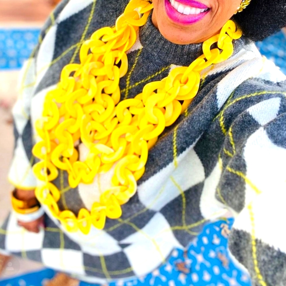 Yellow Zaria Multi-layer Necklace